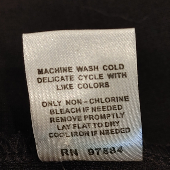 TART COLLECTIONS V-NECK MIDI DRESS WITH PU LEATHER TRIM, BLACK 2X - Picture 8 of 8